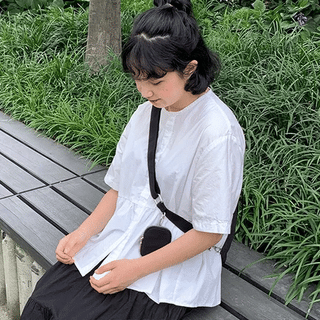 Lens Shirring Blouse