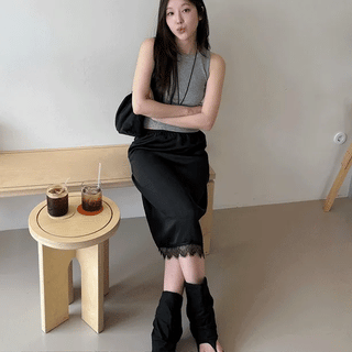 Tenz Satin Skirt