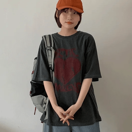Halon Pigment Print Oversized Short Sleeve Tee