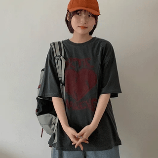 Halon Pigment Print Oversized Short Sleeve Tee