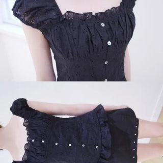 Poing Punching Puff Blouse