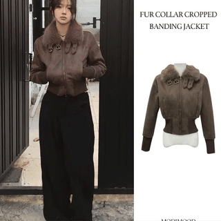 Crop Eco Fur Jacket