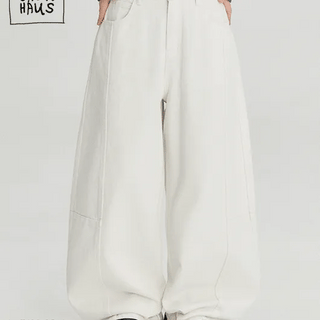 Okone Cut Cotton Wide Balloon Pants
