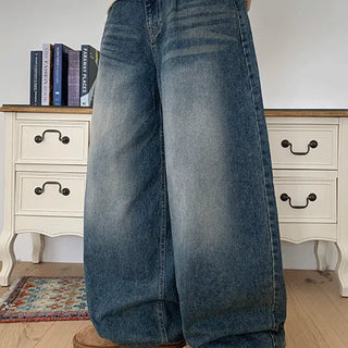 Hanoku Washed Balloon Denim Pants
