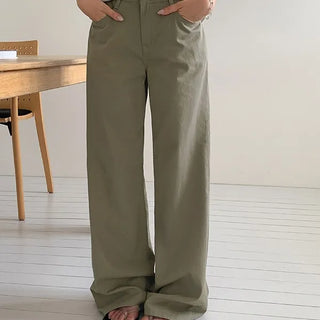 Mond Summer Cotton Straight Pants