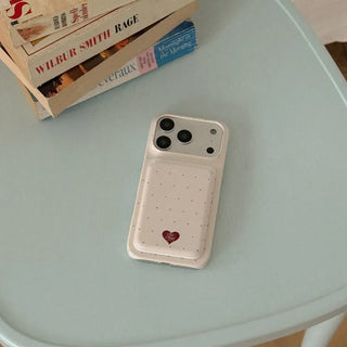 Cozy Sugar Dots MagSafe Card Slot Wallet Pocket Case