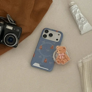 Teddy Friends Bear iPhone MagSafe Grip Talk Holder Acrylic