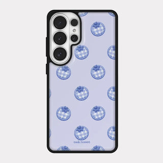 Blueberry Picnic iPhone 18 Pro Galaxy Epoxy MagSafe Black Bumper Case