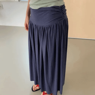 Maiden Modal Shirred Long Skirt