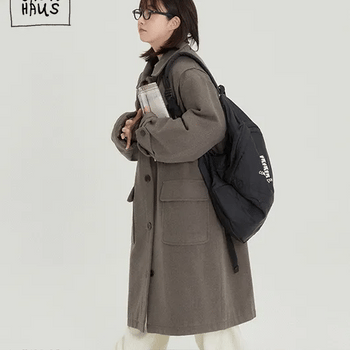 Letsha Quilted Hooded Overlong Coat