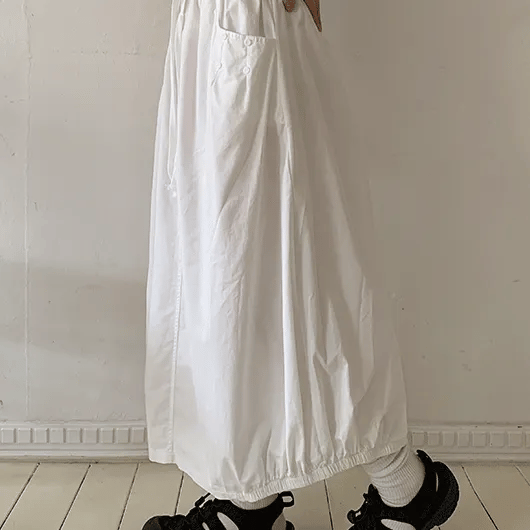 Kyopun Banding Balloon Long Skirt