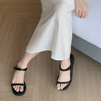 Velcro platform sandals