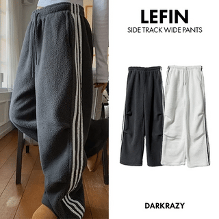 Lepin Side Track Fleece Wide Pants