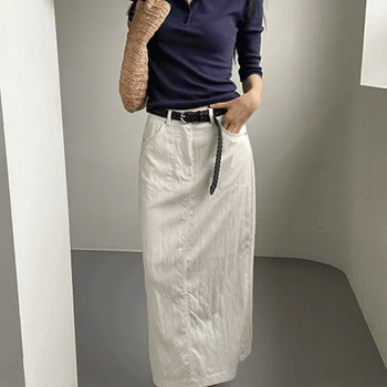 Le Tine Summer RN HLine Maxi Skirt