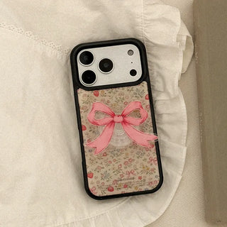 flower garden iPhone 18 Pro Galaxy MagSafe Black Bumper Case