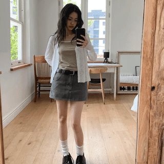 Peoli Mini Denim Skirt