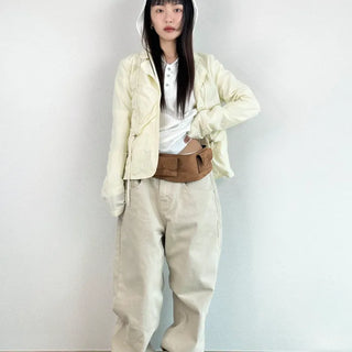 suede pocket belt