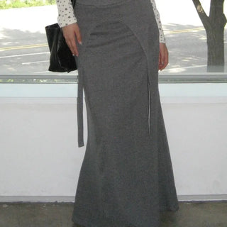 Casual Asymmetrical Striped Long Skirt / Summer Skirt Skirt Long Skirt Stripe Striped Low-rise Vintage Y2K Daily Look