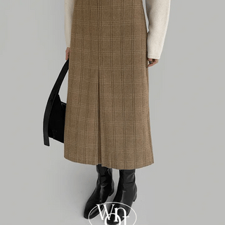 Leon Herringbone Skirt