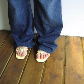 Canvas Wedge Mules