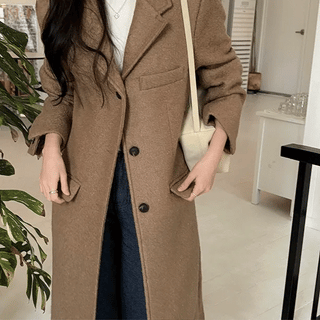 Classy Boucle Long Coat