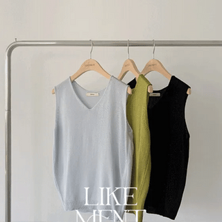 Yoplait Summer VNeck Sleeveless Knit