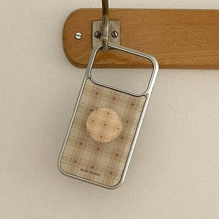 tiny heart check iPhone 18 Pro Galaxy Epoxy Silver Bumper Case