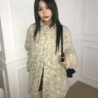 Raccoon Fur Hooded Jumper