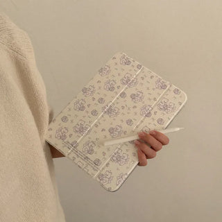 Vintage Bakery Bears iPad Pro Air 13/11 Clear Separable Cover Case