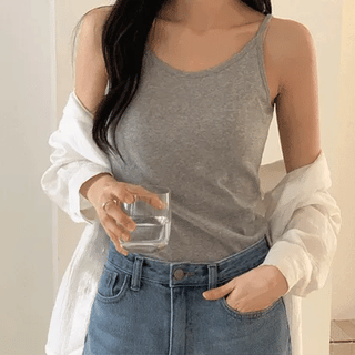 Aid Summer Square Neck Sleeveless Knit