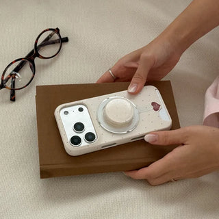 Cozy Sugar Dots MagSafe Card Phone Case for iPhone 17 Pro Hard