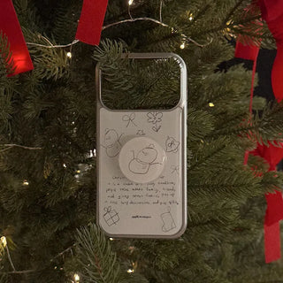 dear December iPhone 18 Pro Galaxy MagSafe Silver Bumper Case