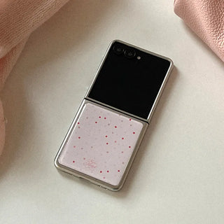 Pink Edition Galaxy Zflip Fold 8 Epoxy Silver Bumper Case