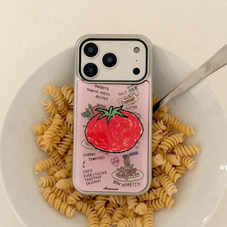 [SET] Favorite Tomato Pasta Silver Epoxy Bumper Case + Acrylic Smart Talk