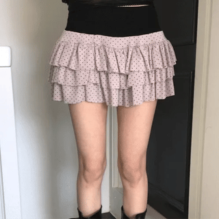 Bisol Dot Mini Tiered Skirt