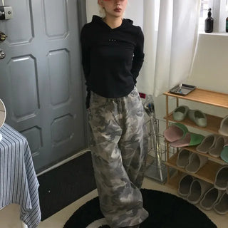 military mega wide pants
