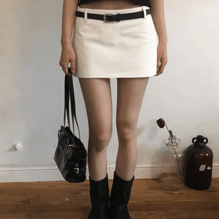 Timmy Low-Rise Cotton Skirt Pants
