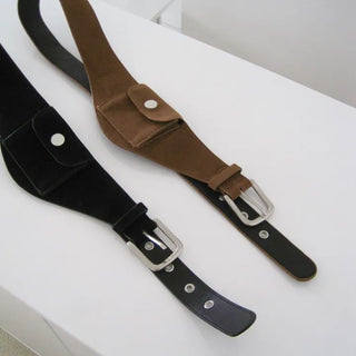 Suede Pocket Belt