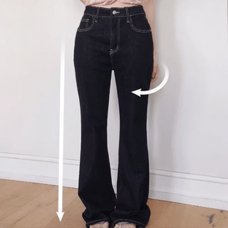 Elivo Non-Fade Back Pocket Bootcut Denim Pants