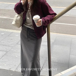 Mellow Semi Loose Fit Round Cardigan