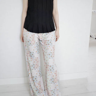 Patchwork leggings pants