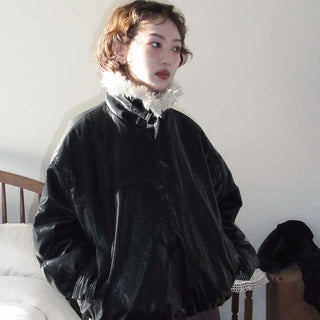 Cipro leather jumper