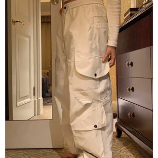 *??????* Hem line track nylon pants