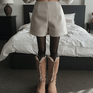 SCO High-Waisted Slacks Shorts