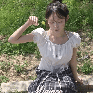 Frua Puff Halter Strap Blouse
