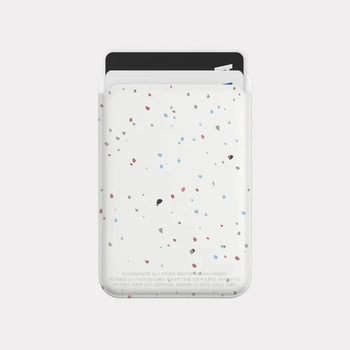 Pastel Terrazzo Pattern MagSafe Card Slot Wallet Pocket Case