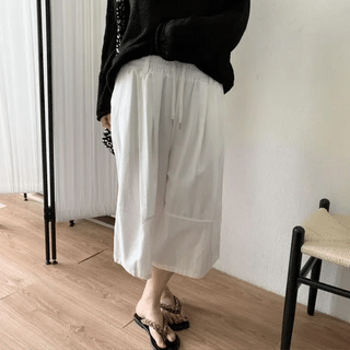 KidO Summer Cotton Pintuck Bermuda Slacks