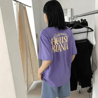 Matthew Back Print Loose Fit Short Sleeve Tshirt