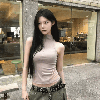 COCO High-neck Turtleneck Sleeveless