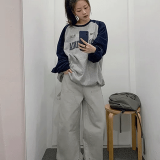 Galtby Rivet Carpenter Cotton Wide Pants